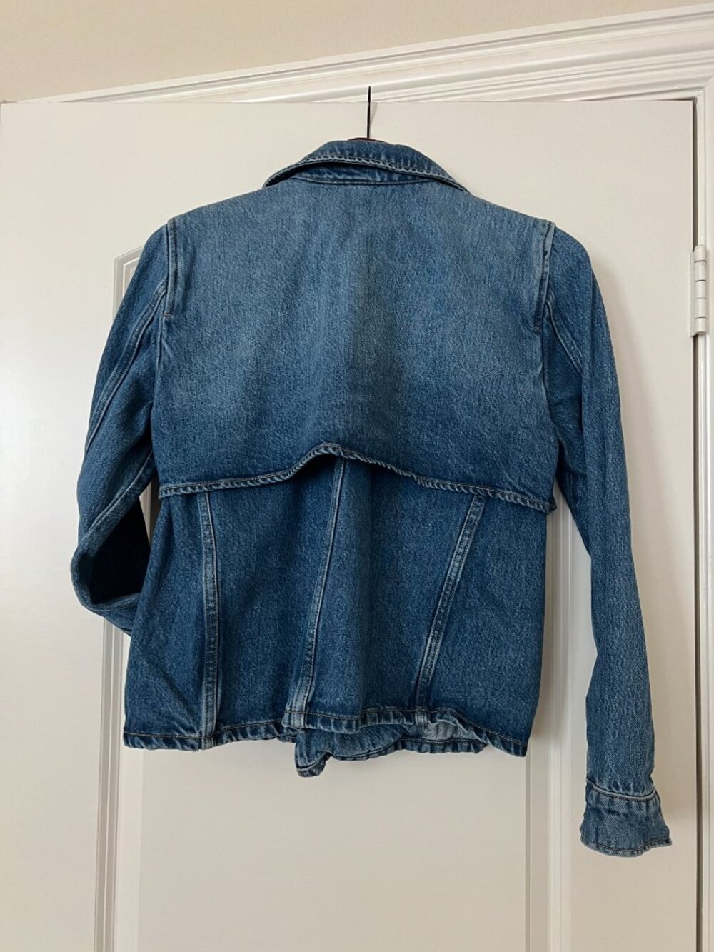 Vintage Michael Kors Denim Jean Jacket | Double Breasted | Gold Button | Small - Picture 5 of 5